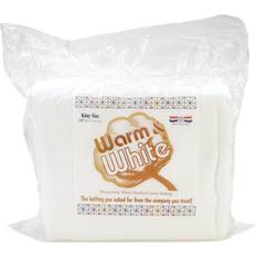 Wadding Warm & White Cotton Batting 120 x 124 in King Size