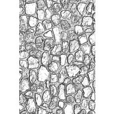 Silver Scrapbooking Sizzix mini cobblestone embossing folder by tim holtz 3d