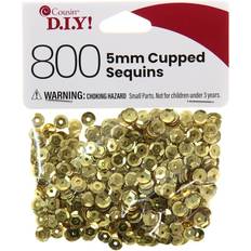 Gold DIY Cousin Cupped Sequins gold 5 mm pack of 800
