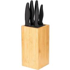 Knife set block Smile bamboo block knife set