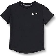 Schwarz T-Shirts Nike Boy's Court Dri-Fit Victory T-shirt - Black/Black/White (CV7565-010)