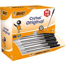 Arts & Crafts Bic Cristal Original Ballpoint Pen Medium Black 100-pack