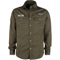Brandit Luis Vintage Shirt - Olive Green