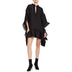 Cynthia Rowley Skylar Lace-Trim Caftan - Black