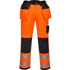 Portwest PW3 Hi-Vis Stretch Holster Trouser - Orange/Black