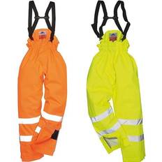 Fodrad regnbyxa Portwest BizFlame fodrad regnbyxa, Hi-vis Orange