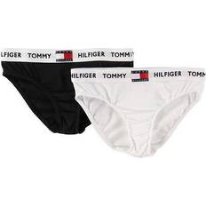 Tommy Hilfiger Slips Tommy Hilfiger 85 Stretch Cotton Briefs 2-pack - White/Black