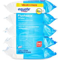 Sensitive Skin Wet Wipes Equate Fresh Scent Flushable Wipes 240-pack