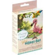 Handarbeitsets Folia folia Mini-Häkelset Flamingo