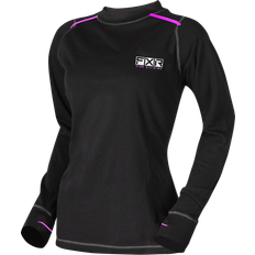 FXR Langærmet Undertrøje Vapour - Sort/Pink