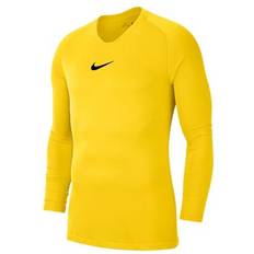 Nike t shirts dry fit herre NIKE Dri-FIT Park First Layer Men's Soccer Jersey - Tour Yellow/Black