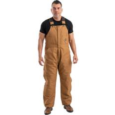 Berne apparel b415bd regular deluxe insulated bib overall brown