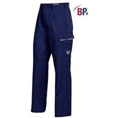 Work Trousers With Elasticated Back - Dark Blue