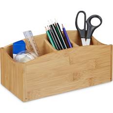Bamboo Desk Organiser, Pencil Holder