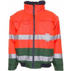 Planam Warnschutz Comfortjacke orange/grün