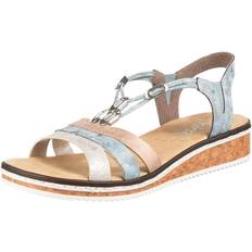 Rieker Sandals Rieker Low Wedge Strappy Sandals