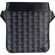 Lacoste Skuldertasker Lacoste The Blend Slimline Satchel - Monogram Noir Gris