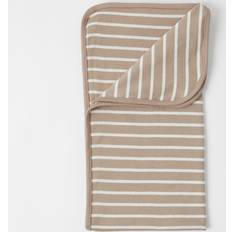 Polarn O. Pyret Striped Baby Shawl/Blanket Brown One Size x One Size