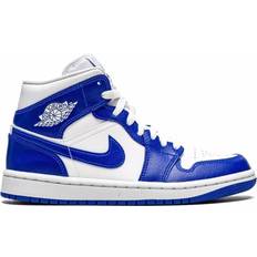 Air jordan 1 mid royal blue Nike Air Jordan 1 Mid W - White/Hyper Royal