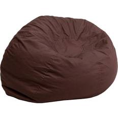 Brown Bean Bags Flash Furniture Duncan Oversized Solid Bean Bag