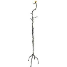 Gold Hallway Furniture & Accessories Benjara 71 Inch Modern Stand Coat Hook