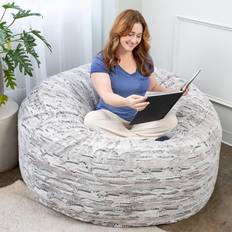 Silver Bean Bags Jaxx Metro Sac Foot Bean Bag