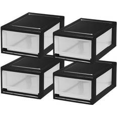 Plastic storage drawers stackable IRIS USA 4 Pack