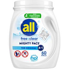 Cleaning Agents Free Clear Mighty Pacs The Original Laundry Detergent 60pcs