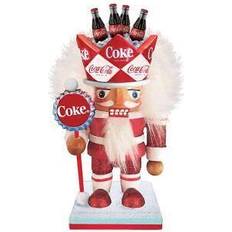 Red Figurines Kurt Adler Wooden Coca-Cola Holiday Wood Figurine