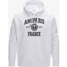 Ami Paris Tops Ami Paris Wool Hoodie Unisex - Tricotine White