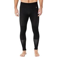 Black - Men Base Layer Pants Smartwool Men's Intraknit Thermal Merino Base Layer Bottom - Black