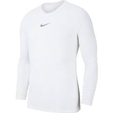 Nike t shirts dry fit herre NIKE Dri-FIT Park First Layer Men's Soccer Jersey - White/Cool Grey