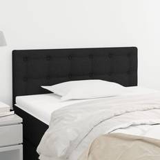 vidaXL Svart 90x5x78/88 cm Tyg Sänggavel