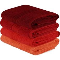 Handduk Hobby Badlakan Orange, Röd, Rosa