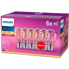 E27 philips led edison Philips LED Classic A60 Light Bulbs 7W 60W