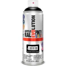 Negro Pinturas Pintura Spray PintyPlus Evolution RAL 9004 Negro Seíales Negro 0.4L