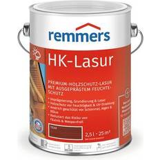 Malerfarbe Remmers Remmers hk-lasur teak holzschutzlasur dünnschichtlasur 2,5l Lasurfarbe Braun
