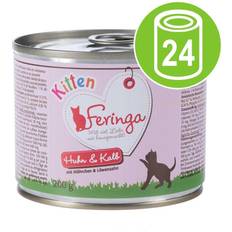 Feringa Classic Meat Menu Kitten 6 x 200g Rabbit & Chicken with Potatoes & Dandelion