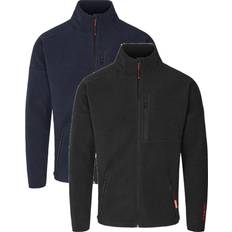 Kansas 3XL Arbejdsjakker Kansas Apparel Basic Fleecejakke Sort