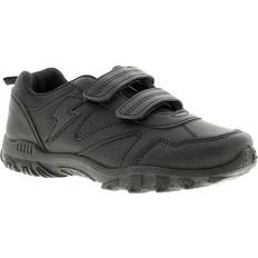 Jongen Instappers Bolt Boys School Shoes - Black