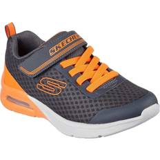 Skechers Grey Sport Shoes Skechers Boys Microspec Max Torvix Trainers charcoal/orange