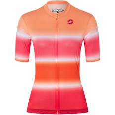 Castelli cycling jersey Castelli Women's Dolce Cycling Jersey, Soft Orange/Hibiscus