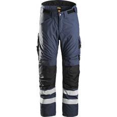 Fodrade byxor herr Snickers Workwear AllroundWork vinter byxa, Navy/Svart