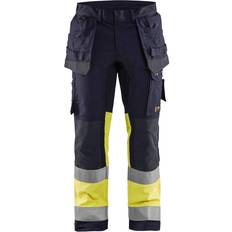 Arbetsbyxor på rea Blåkläder Multinorm hantverksbyxa, Marin/Hi-Vis gul