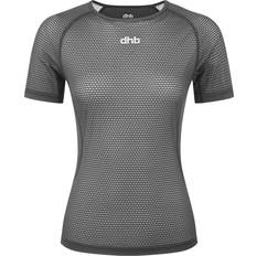 Dhb Women's Lightweight Mesh Short Sleeve Base Layer, Black