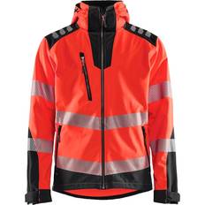 Blåkläder Hi-Vis Softshell Jacket - Red Hi-Vis/Black