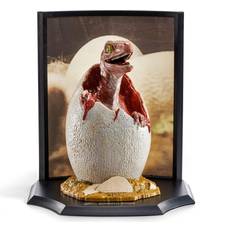 Jurassic park collection The Noble Collection Jurassic Park Treasure Statue Raptor Egg Life Finds A Way 12 cm