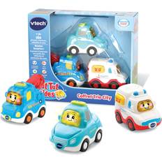 Vtech Leksaksgarage Vtech Fordonsspel City Trio Box Sedan Tow Truck Ambulance