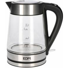Edm Crystal Electric Kettle with LED Light 1850-2200 W 1.7 L