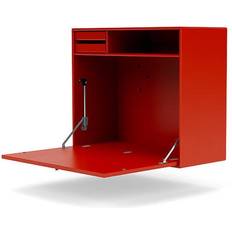 Rød Skrivebord Montana Furniture STUDIO Sekretærmodul Skrivebord